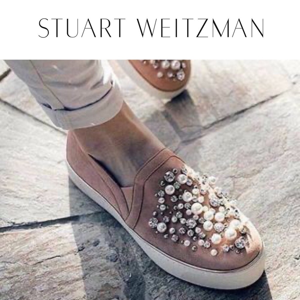 ⚡️Stuart Weitzman⚡️Decor Sneaker in Gold